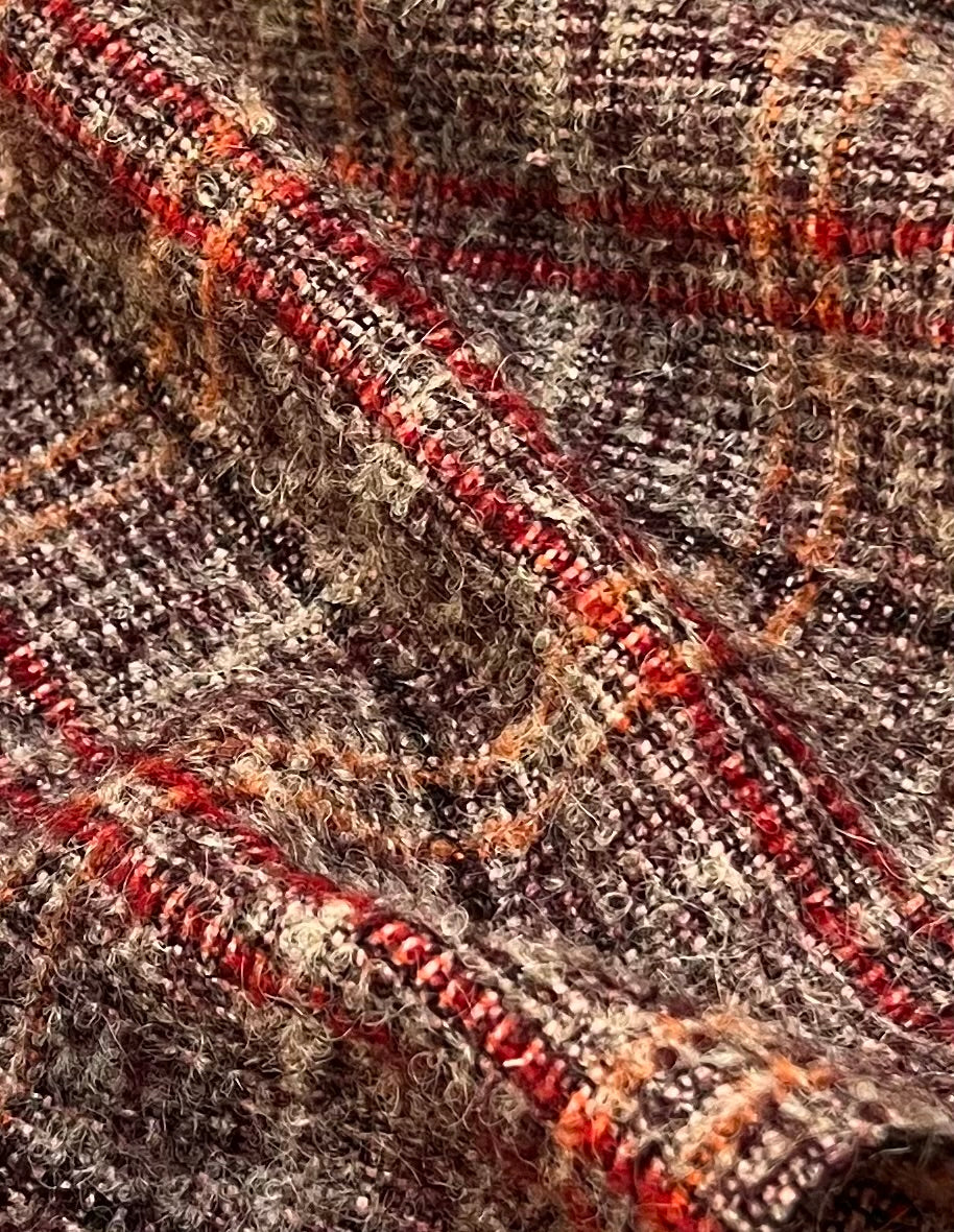 Wool Multicolor Check Fabric