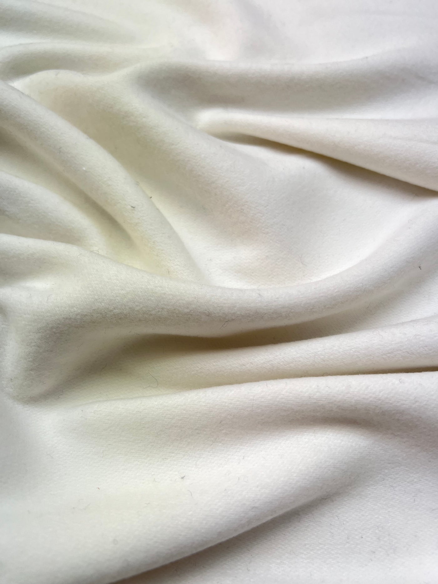 Washable Poly Cream Plain Fabric