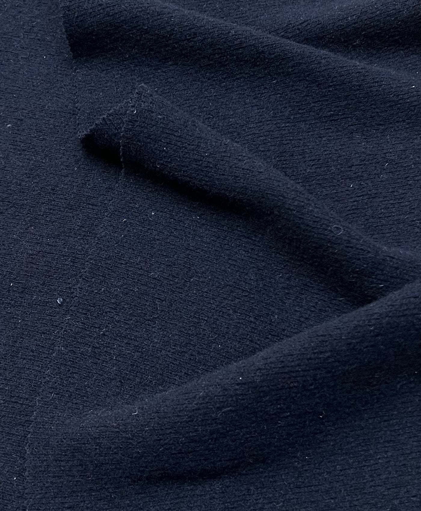 Wool Navy Plain Fabric