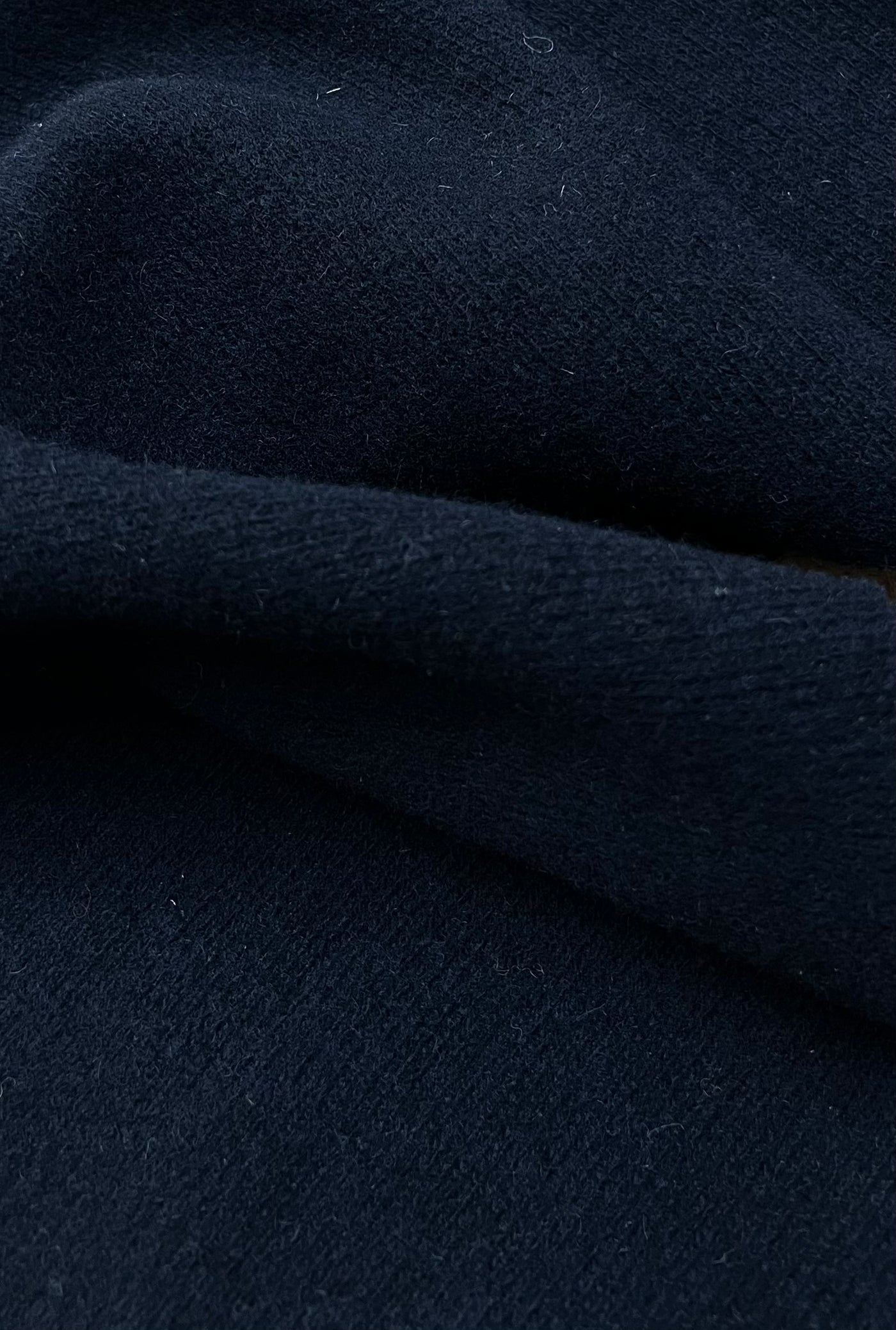 Wool Navy Plain Fabric